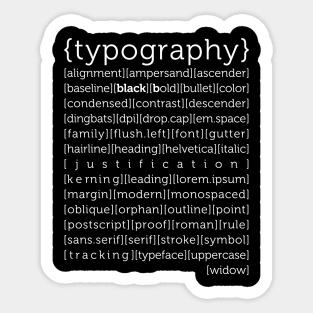 typography again Sticker